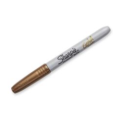 Sharpie Permanent Marker Fine Bullet Metallic Gold - Sold Each (12 per Box)