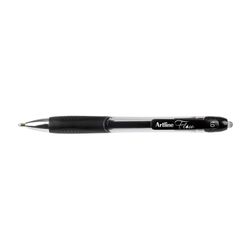 Artline Flow Retractable Ballpoint Pen Medium 1.0mm Black - Sold Each (12 per Box)