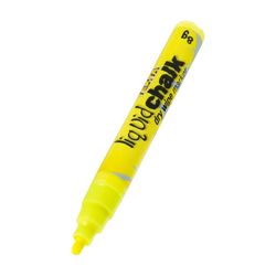 Texta Liquid Chalk Marker Dry Wipe Yellow 4mm - Sold Each (12 per Box)