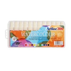Artline Liquid Crayon Colouring Watercolour Marker Assorted Colours Box 12
