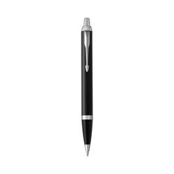 Parker Ballpoint Pen IM Black Barrel Chrome Trim Blue Ink