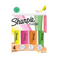 Sharpie Fluo XL Highlighters Assorted Pack 4