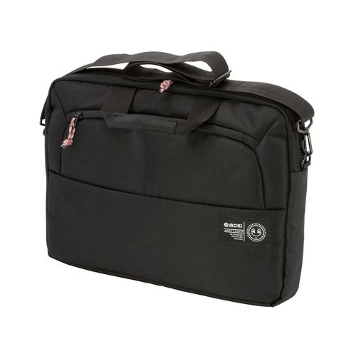Moki Notebook Bag rPET Series Satchel 17' Black