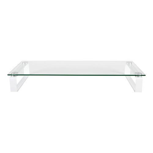 Esselte Monitor Stand Glass 60cm White Legs
