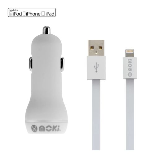 Moki Lightning to USB SynCharge Cable Pack White