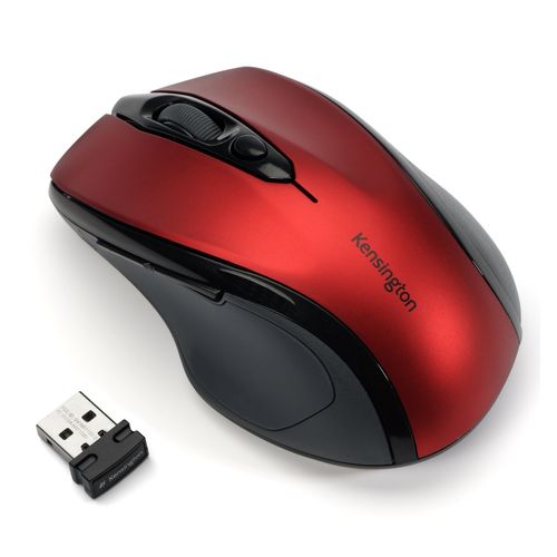 Kensington Pro Fit Mouse Wireless Mid Size Red
