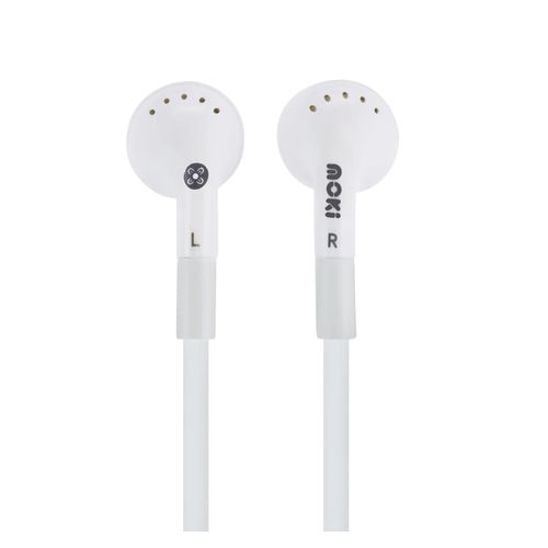 Moki Noise Isolation Earphones White