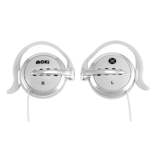 Moki Clip-on Earphones White