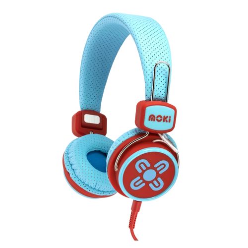 Moki Kid Safe Volume Limited Headphones Blue/Red
