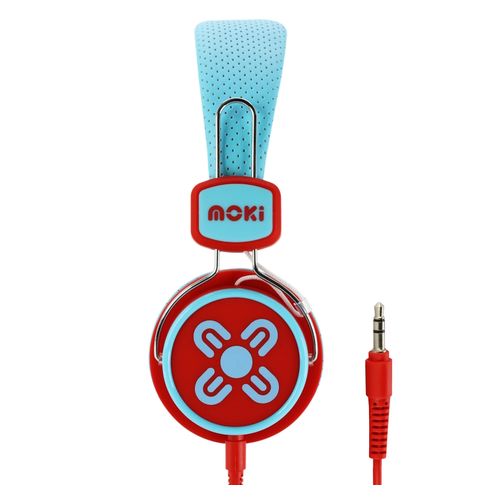 Moki Kid Safe Volume Limited Headphones Blue/Red