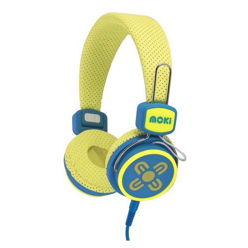Moki Kid Safe Volume Limited Headphones Yellow/Blue