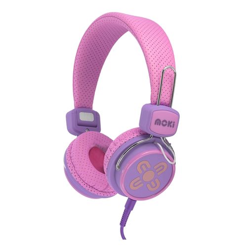 Moki Kid Safe Volume Limited Headphones Pink/Purple