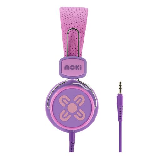 Moki Kid Safe Volume Limited Headphones Pink/Purple