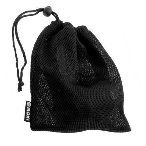 Moki Headphone Storage Air-Mesh Drawstring Black