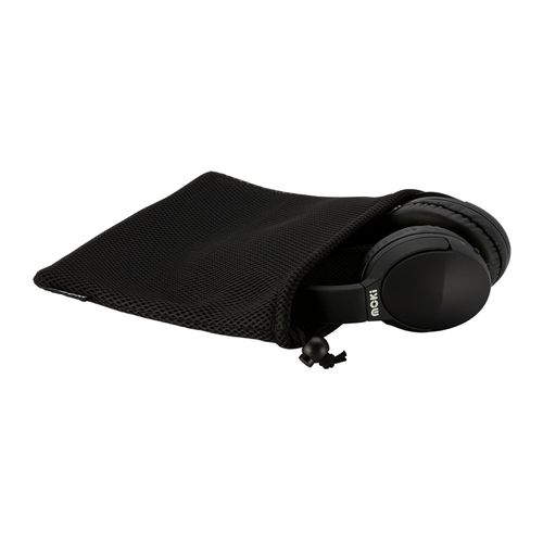 Moki Headphone Storage Air-Mesh Drawstring Black