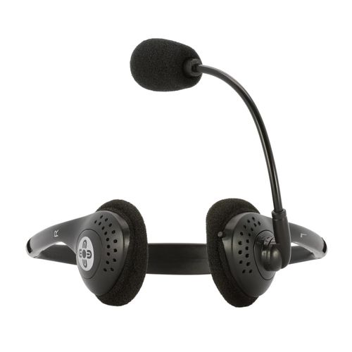 Moki Lite Headphones + Boom Microphone Black