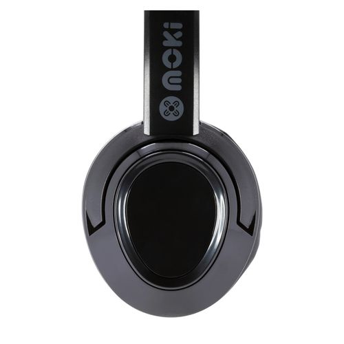 Moki USB Headphones + Boom Microphone Black