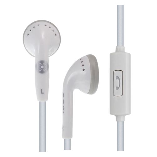 Moki Stereo Wired Earphones + Microphone White