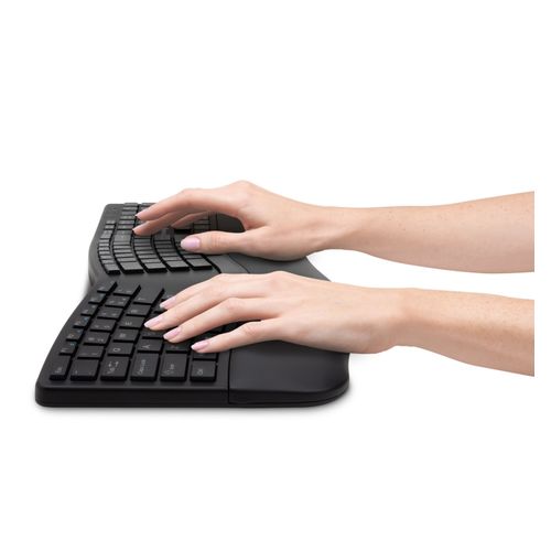 Kensington Keyboard Dual Wireless Ergo Black
