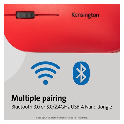 Kensington Mouse Suretrack Dual Wireless Red