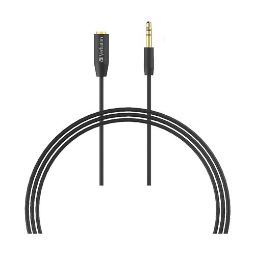Verbatim Audio Cable 3M 3.5mm Aux Black
