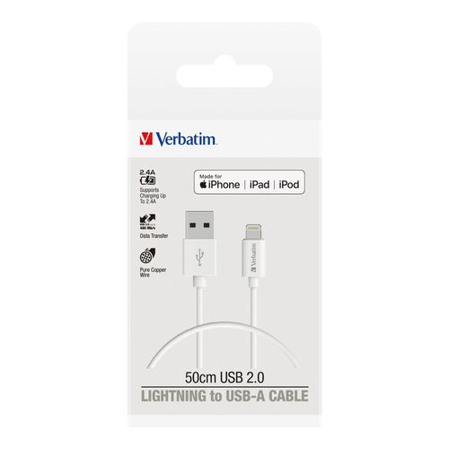 Verbatim Lightning Cable 50cm White