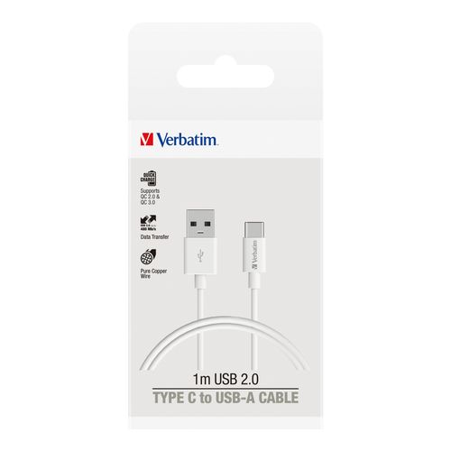 Verbatim USB-C to A Cable 1M White