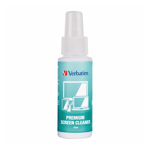 Verbatim Cleaning Wipes Screen Kit Includes Microfibre Cloth And 60L Pump Bottle
