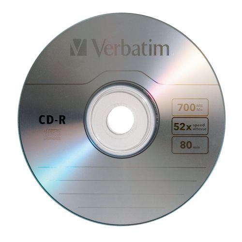 Verbatim Cdr 52x 700mb 80min Datalife Plus 10 Pack