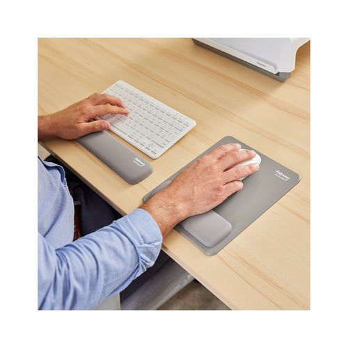 Fellowes Breyta Mousepad Wrist Rest Grey