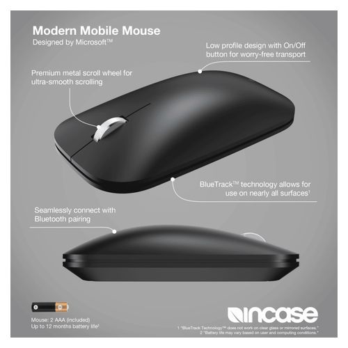 Incase Modern Mobile Mouse Black