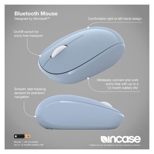 Incase Bluetooth Mouse Pastel Blue