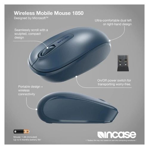 Incase Wireless Mobile Mouse 1850 Wool Blue