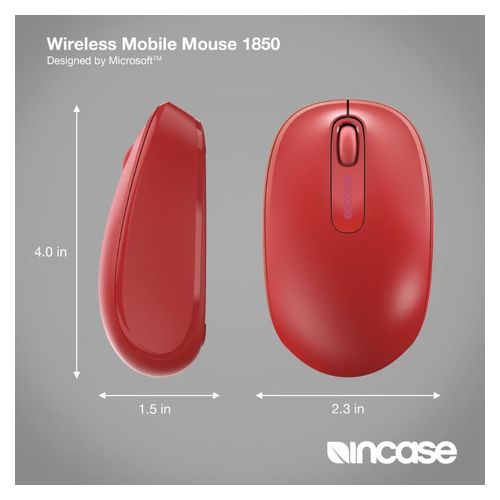 Incase Wireless Mobile Mouse 1850 Flame Red