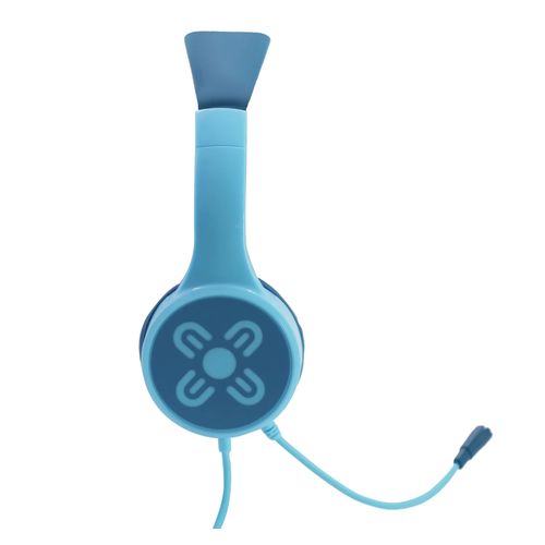 Moki Chatzone Wired Headphone + Boom Mic Blue/Blue