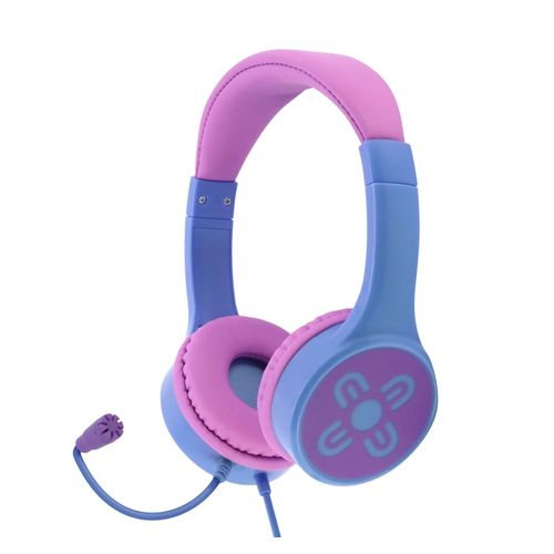 Moki Chatzone Wired Headphone + Boom Mic Pink/Purple