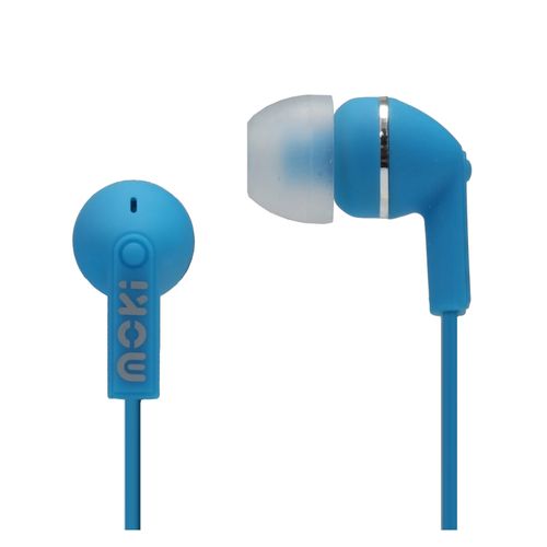 Moki Dots Noise Isolation Wired Earphones Blue