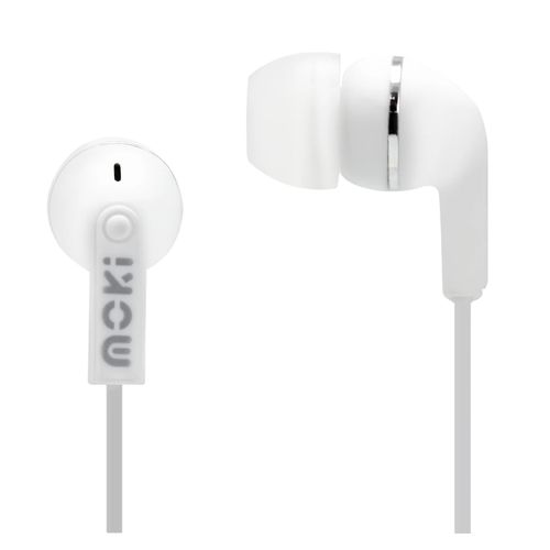 Moki Dots Noise Isolation Wired Earphones White
