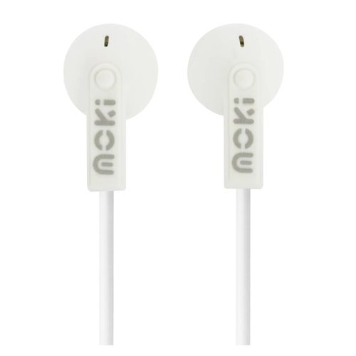 Moki Dots Noise Isolation Wired Earphones White