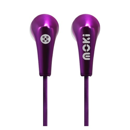 Moki Metallics Wired Earphones Pink