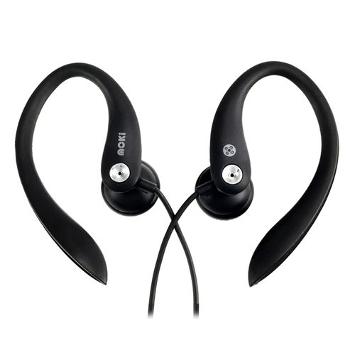 Moki Sports Wired Earphones Black