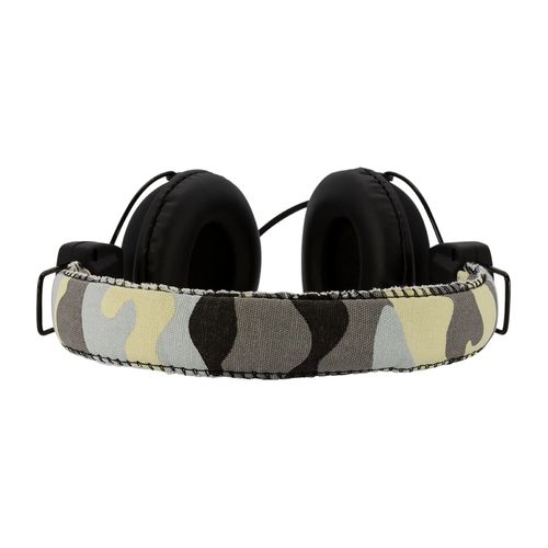 Moki Camo Wired Headphones + Inline Microphone Grey