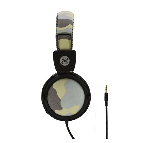 Moki Camo Wired Headphones + Inline Microphone Grey