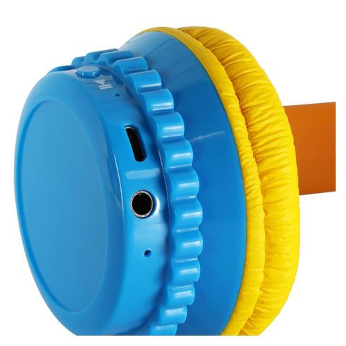 Moki PlaySafe Volume Limited Wireless Headphones Blue/Yellow