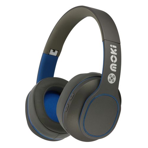 Moki Navigator ANC Volume Limited Wireless Headphones Blue