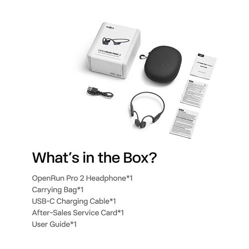 Shokz OpenRun Pro 2 Wireless Headphone Standard Black