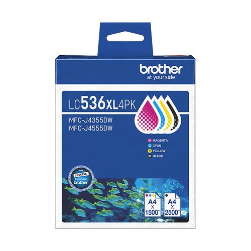 Brother LC-536XL BCMY Pack