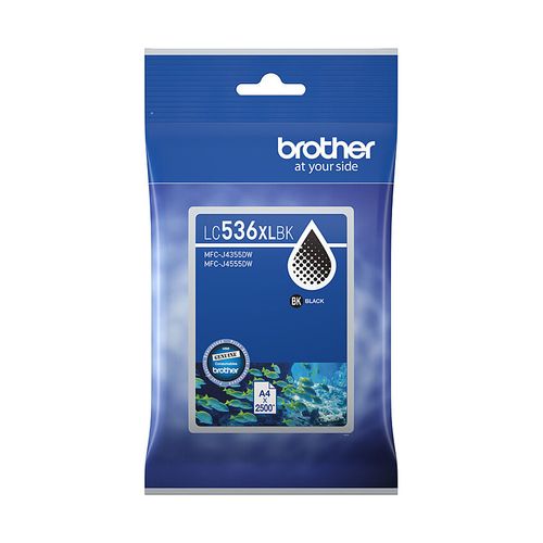 Brother LC-536XL Black Ink Cartridge - up to 2,500 pages