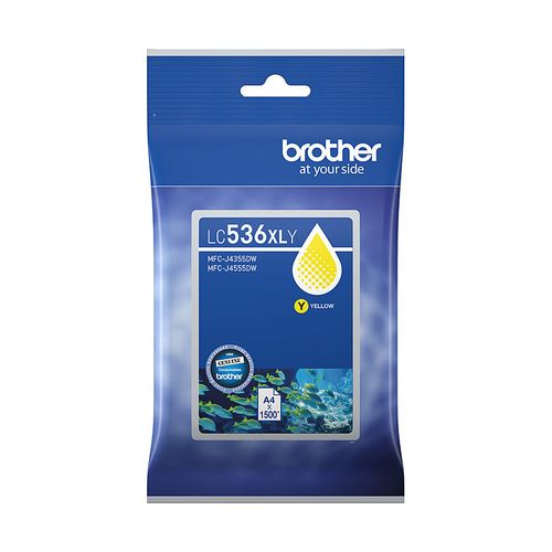 Brother LC-536XL Yellow Ink Cartridge - up to 1,500 pages