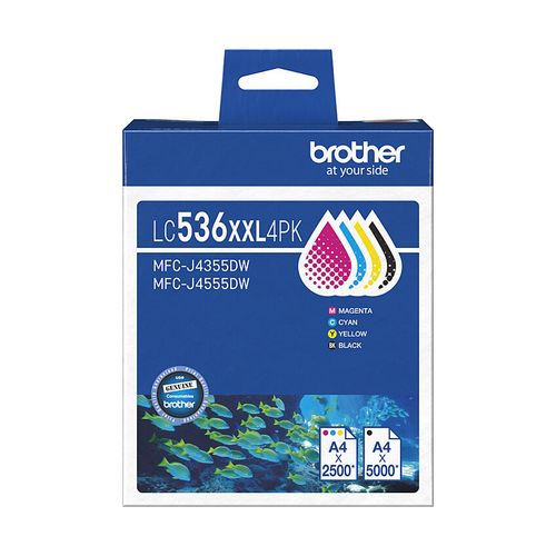 Brother LC-536XXL BCMY Pack